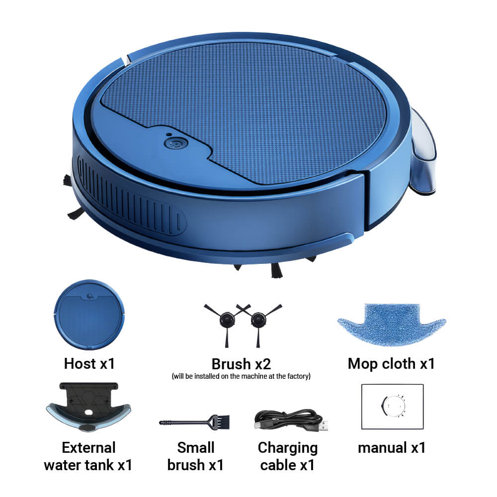 Smart Robot Vacuum Cleaner with Mop and App Control