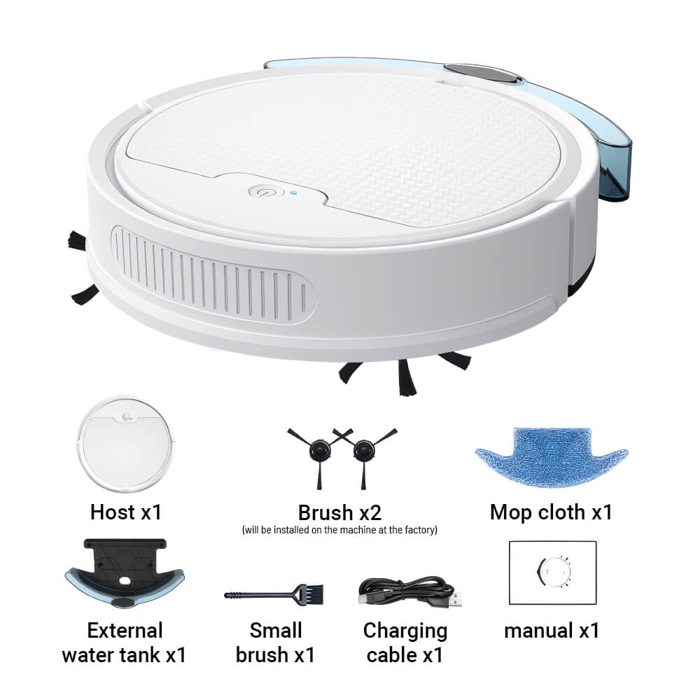 Smart Robot Vacuum Cleaner with Mop and App Control