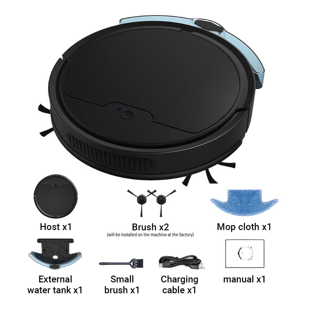 Smart Robot Vacuum Cleaner with Mop and App Control